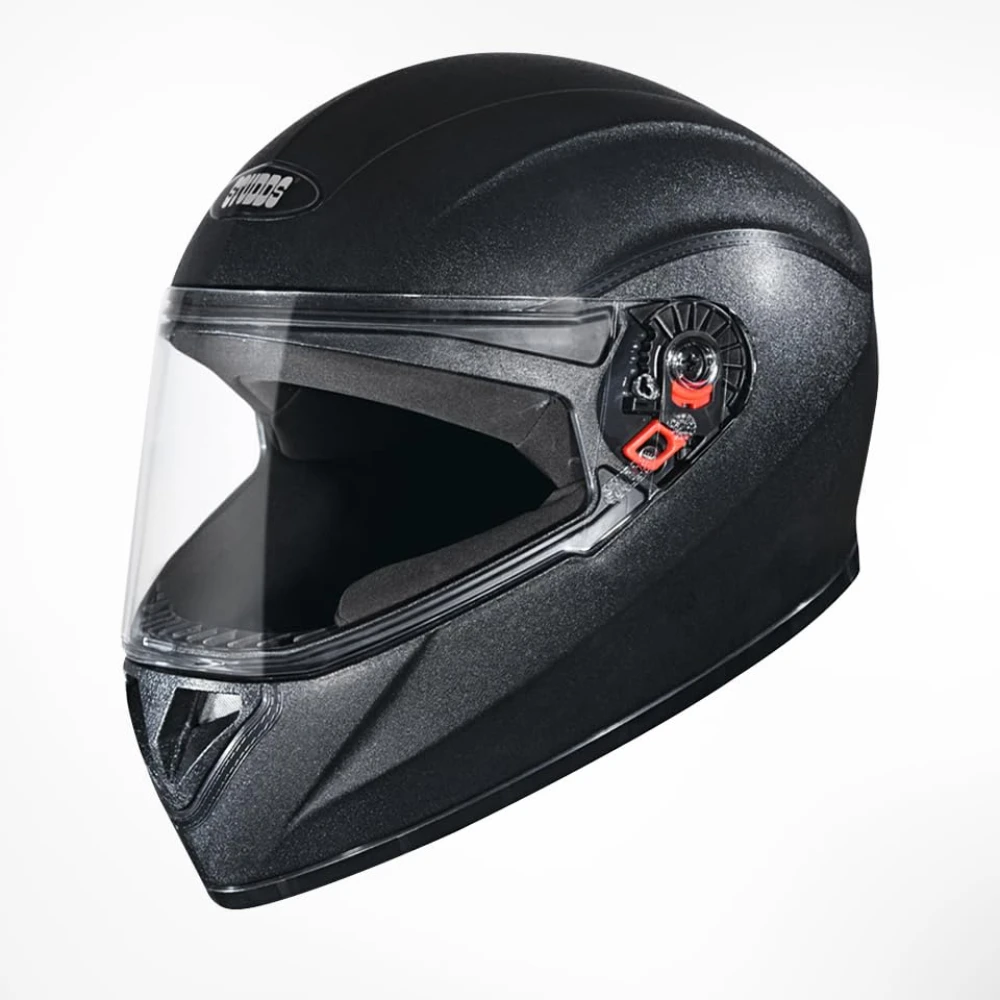 STUDDS Crest Eco ISI Certified Full Face Helmet for Men and Women with Clear Visor
