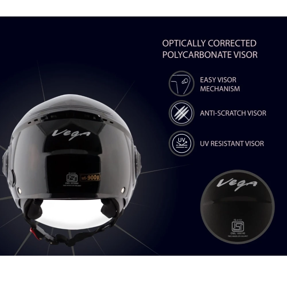Vega Blaze Dx Black Helmet-M