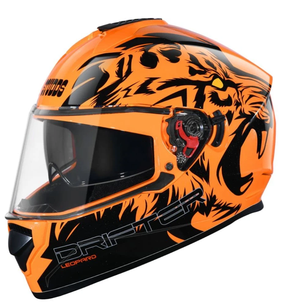 Studds Drifter Full Face Helmet Orange N9, Size: L(58-60cm)