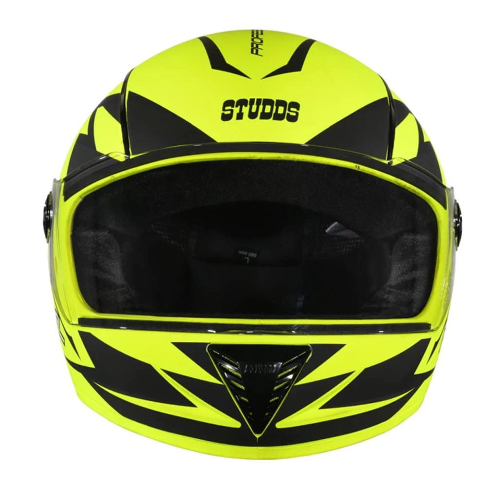 STUDDS Professional D1 Full FACE Helmet N9 MATT Yellow-M