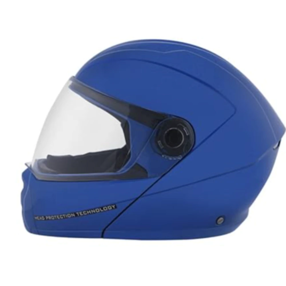 Studds Ninja Elite SUPER Flip Up Full Face Helmet (Flame Blue, XL)