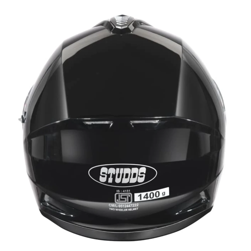 Studds Drifter Full Face Helmet Black, Size: XL(60 cm)
