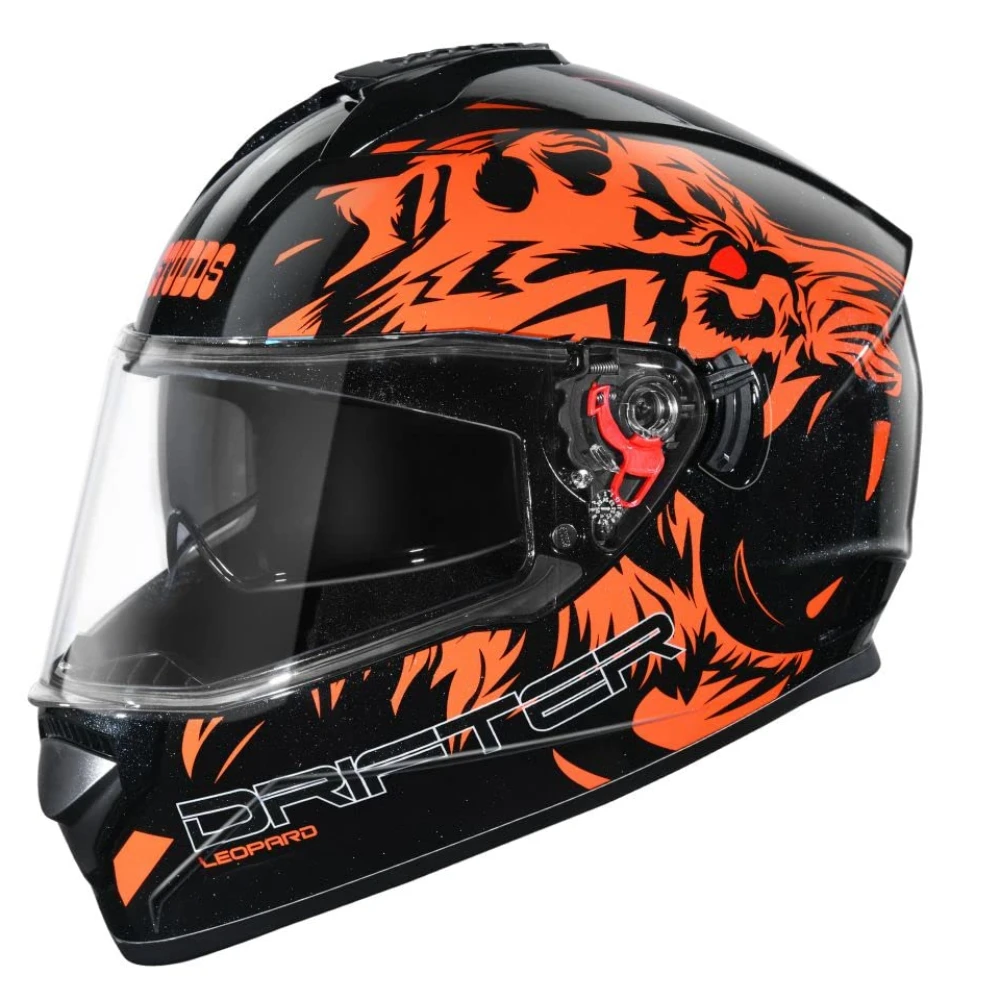Studds Drifter Full Face Helmet Black N10, Size: M(57-58cm)