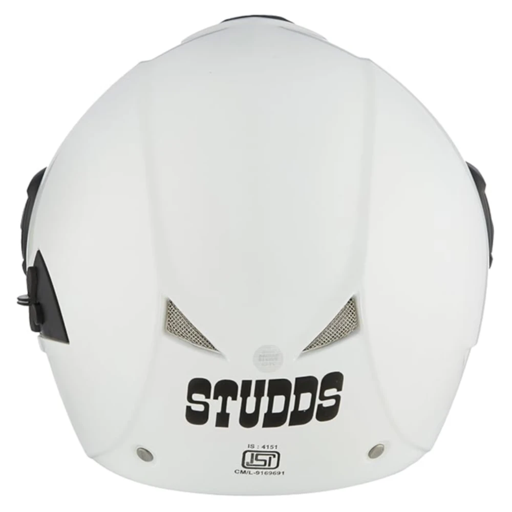 Studds DOWNTOWN Flip Off Full Face Helmet (White, Medium)