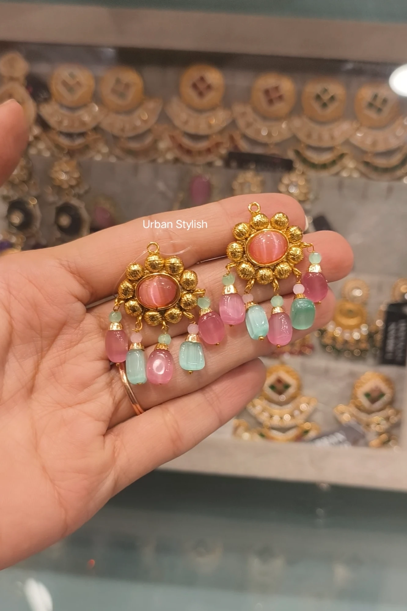 BILQIS GOLD PLATED EARRINGS