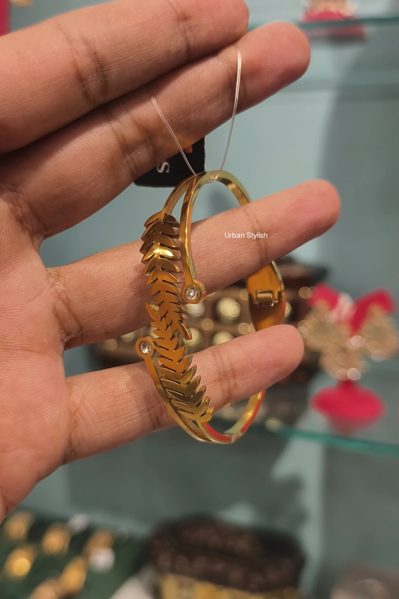 AZIZ STAINLESS STEEL ADJUSTABLE BRACELET