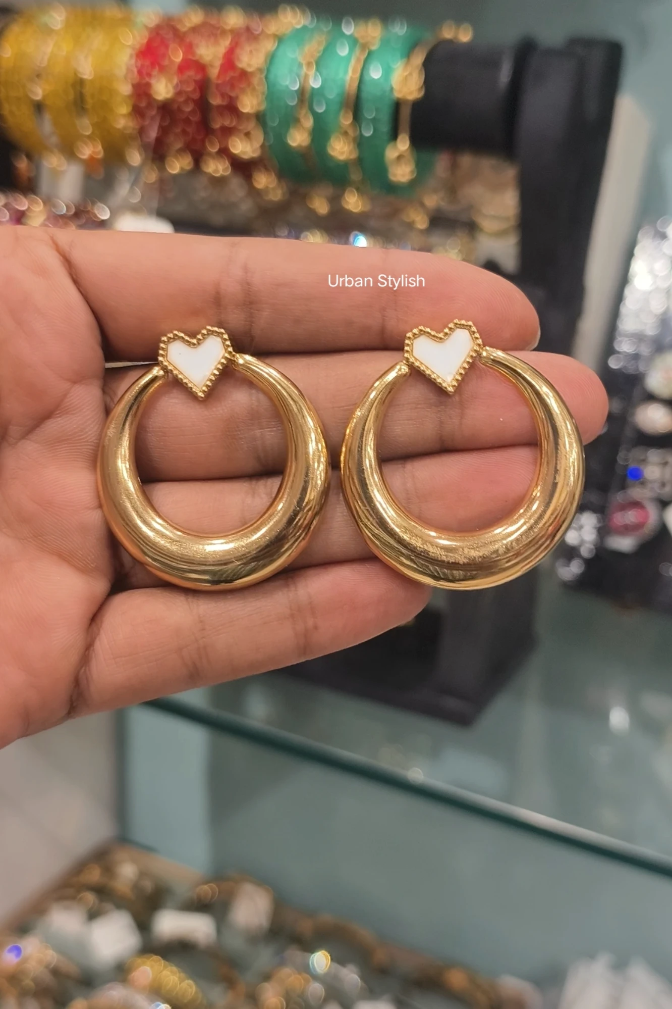 NOOR STAINLESS STEEL EARRINGS