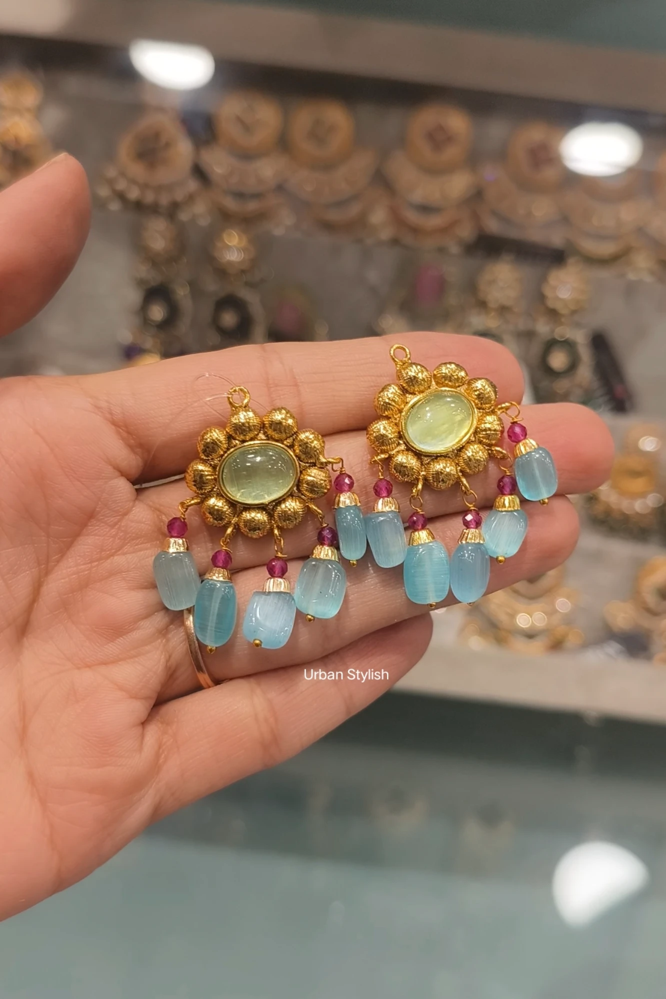 SAFIYA GOLD PLATED EARRINGS