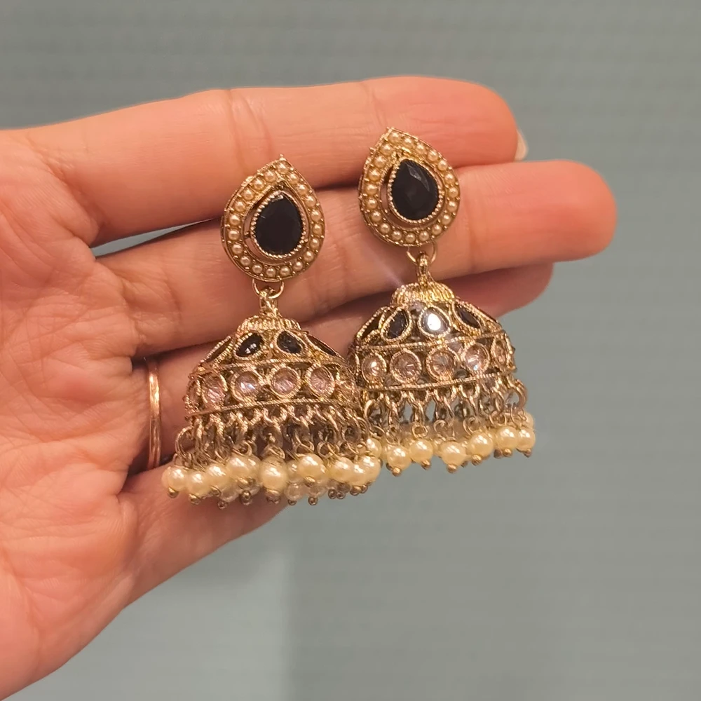 AZZEZ BLACK PAKISTANI JHUMKI