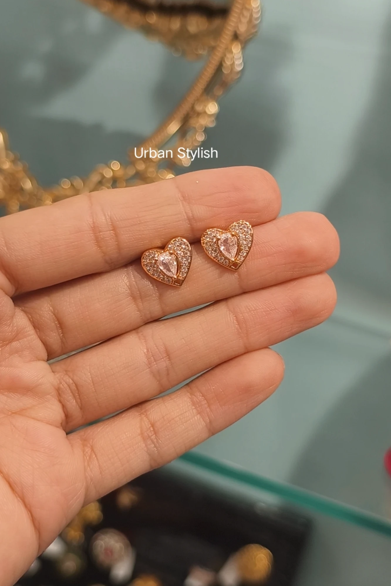 GLORIOUS HEART AD STUDS