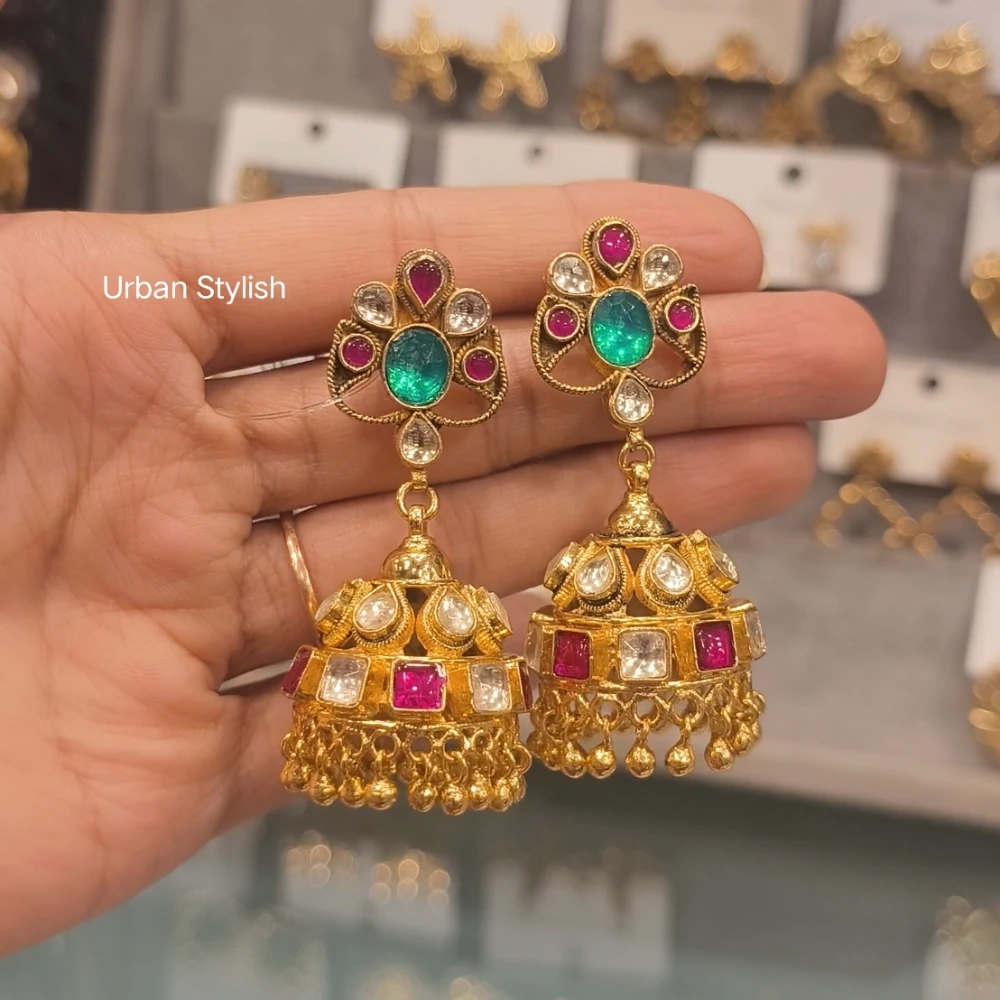 MICRO GOLD PLATED JHUMKI
