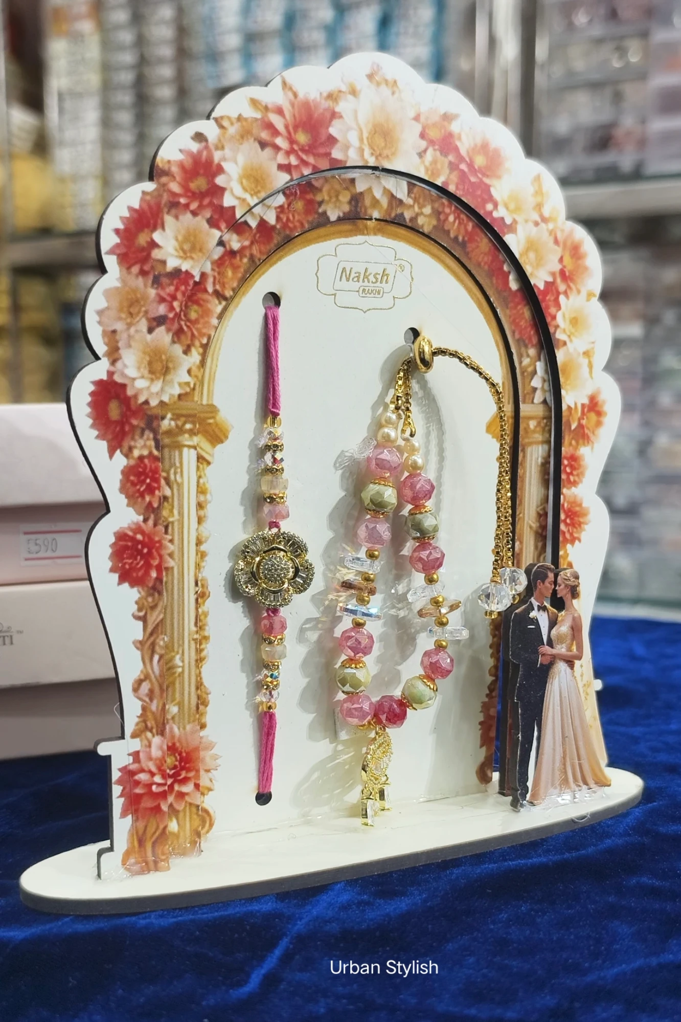 NOOR E PINK BHAI BHABHI RAKHI (9901)