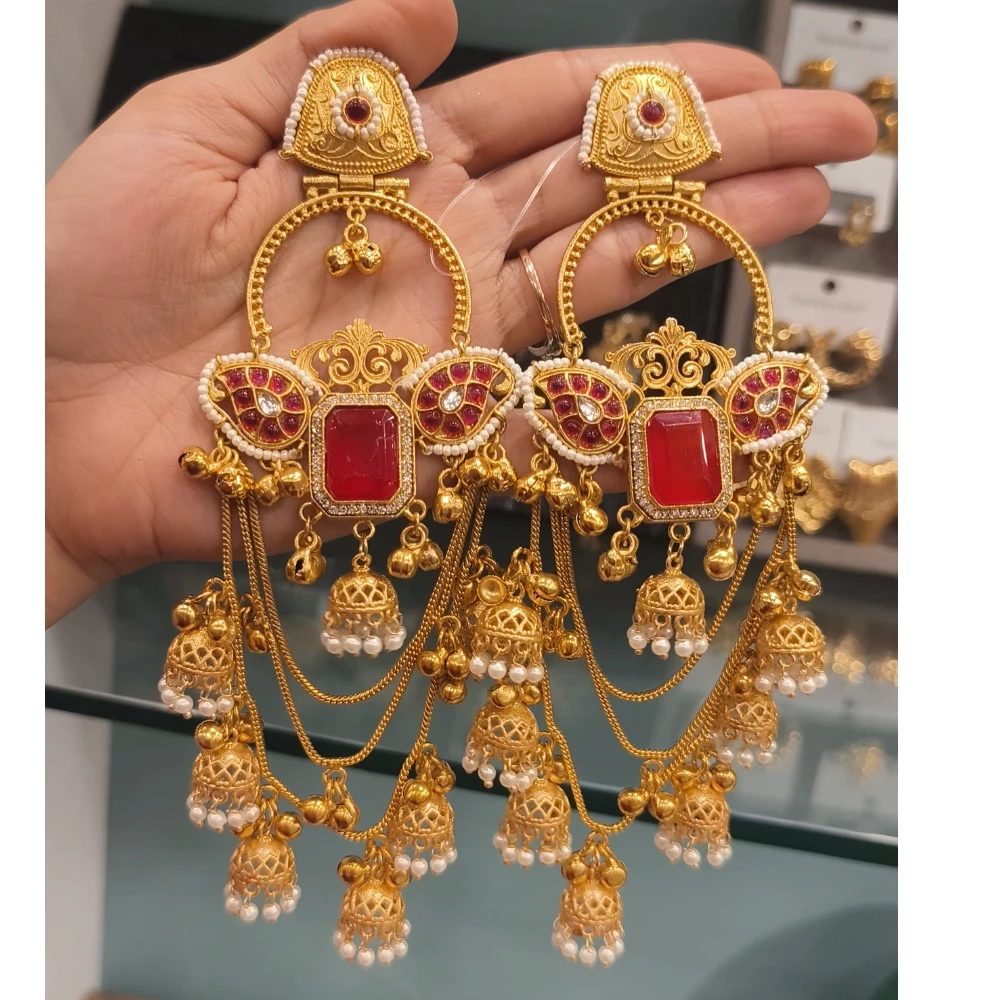 ERA ORANGE KASHMIRI EARRINGS