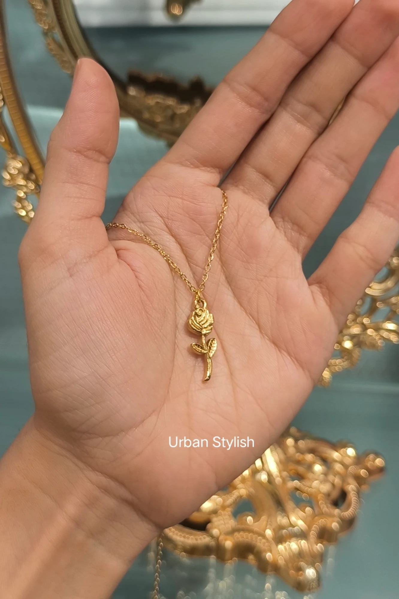 ROSE GOLDEN STAINLESS STEEL CHAIN (A4)