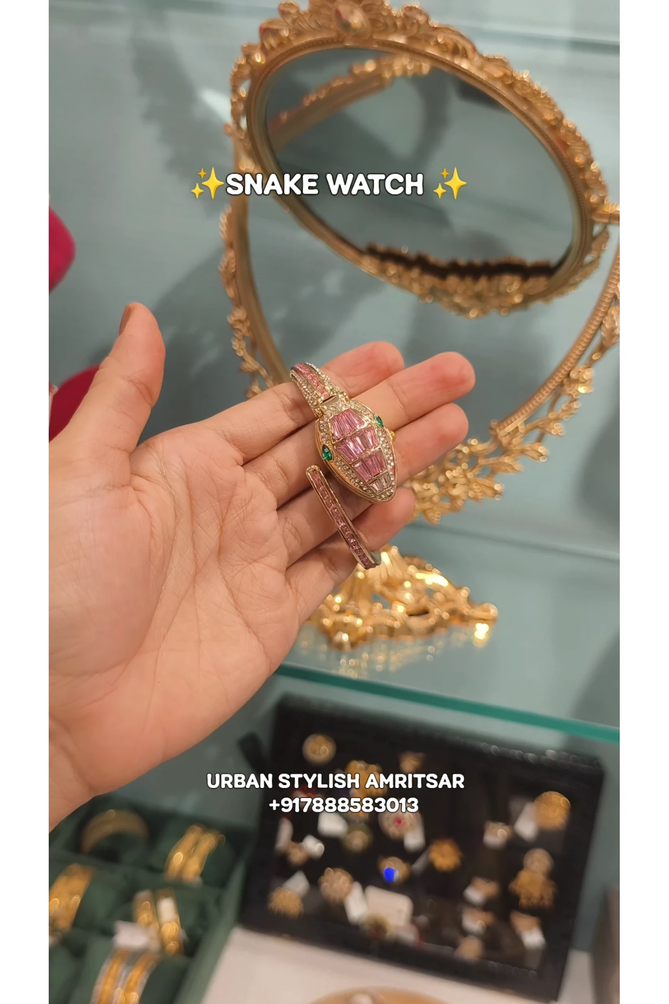 JOYA FANCY PINK SNAKE WATCH (A17)