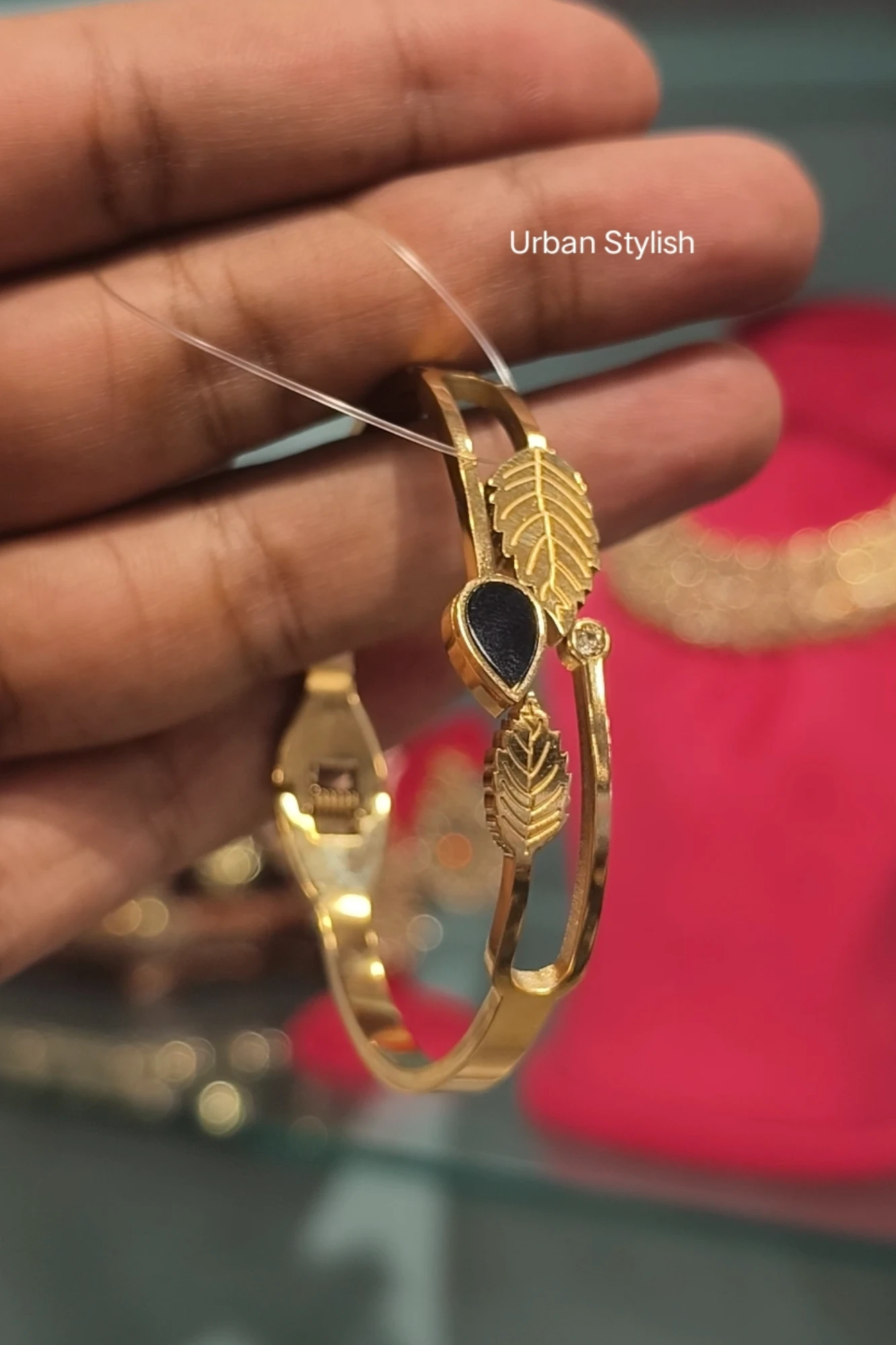 AMEERA STAINLESS STEEL ADJUSTABLE BRACELET