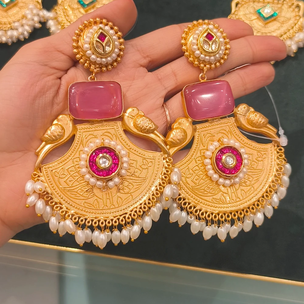 AMIRA PINK GOLD REPLICA EARRINGS