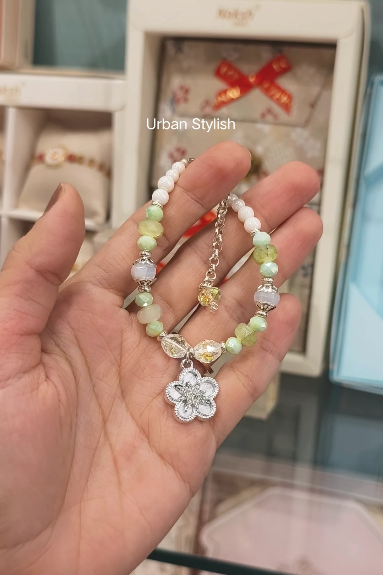 MANNAT LIGHT GREEN COLOUR BHABHI BRACLATE (9128)