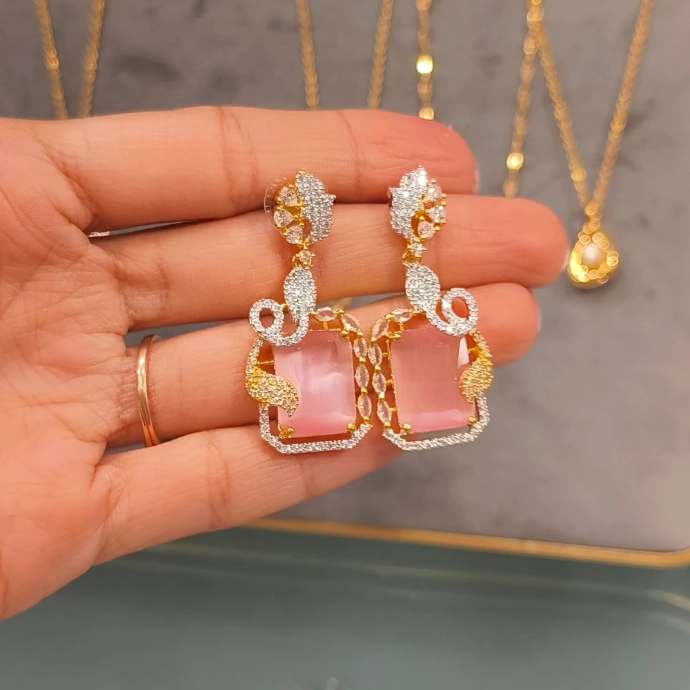 REHMAT PINK AD EARRINGS