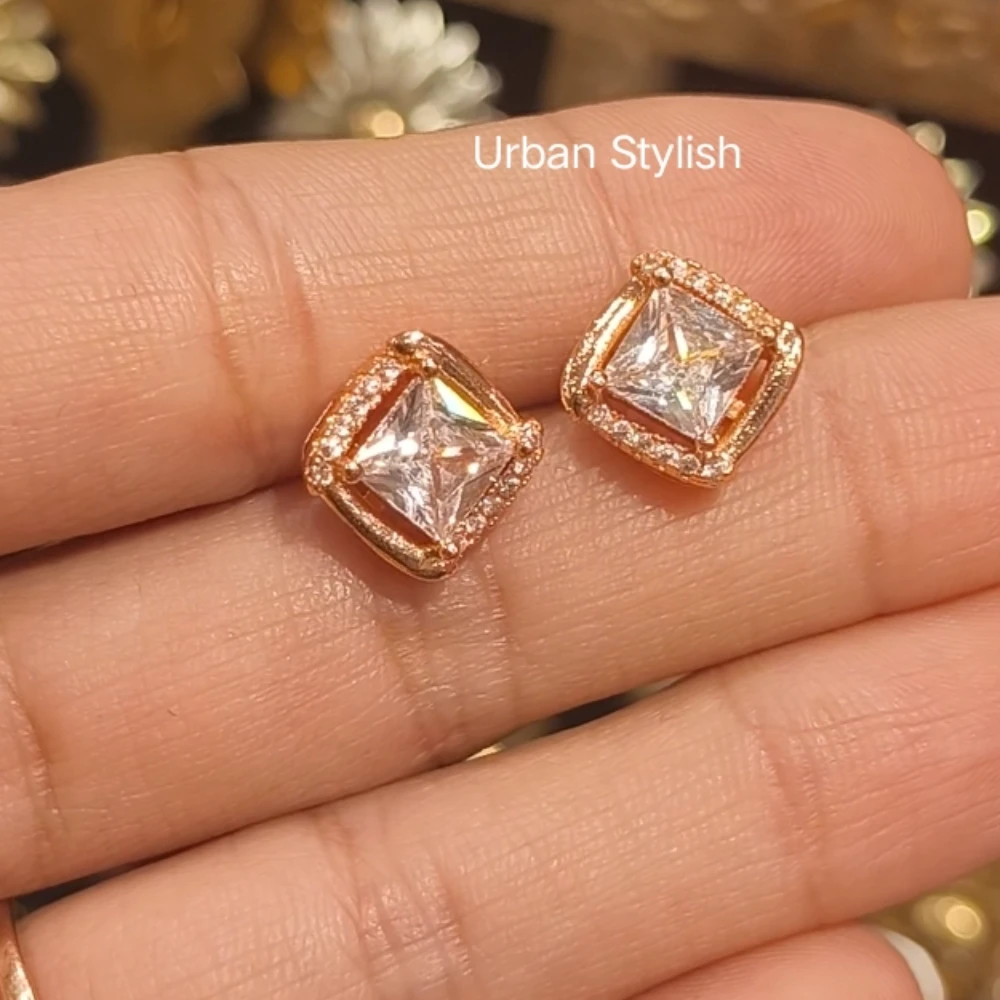 KHAWLA AMERICAN DIAMOND STUDS