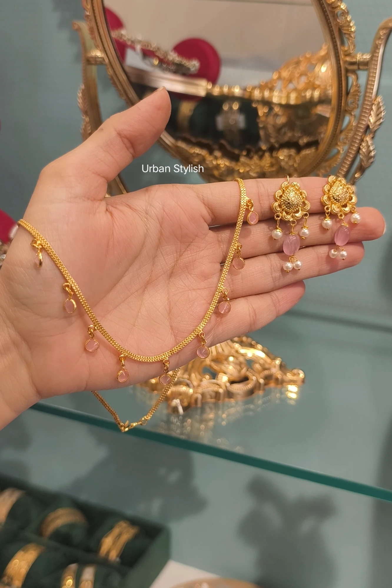 AMANAT GOLDN PINK COMBO