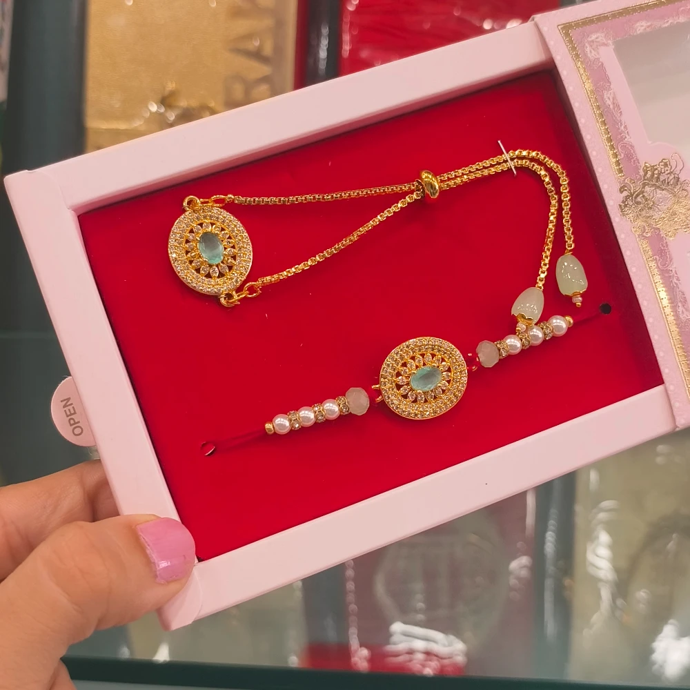Ella sea green rakhi