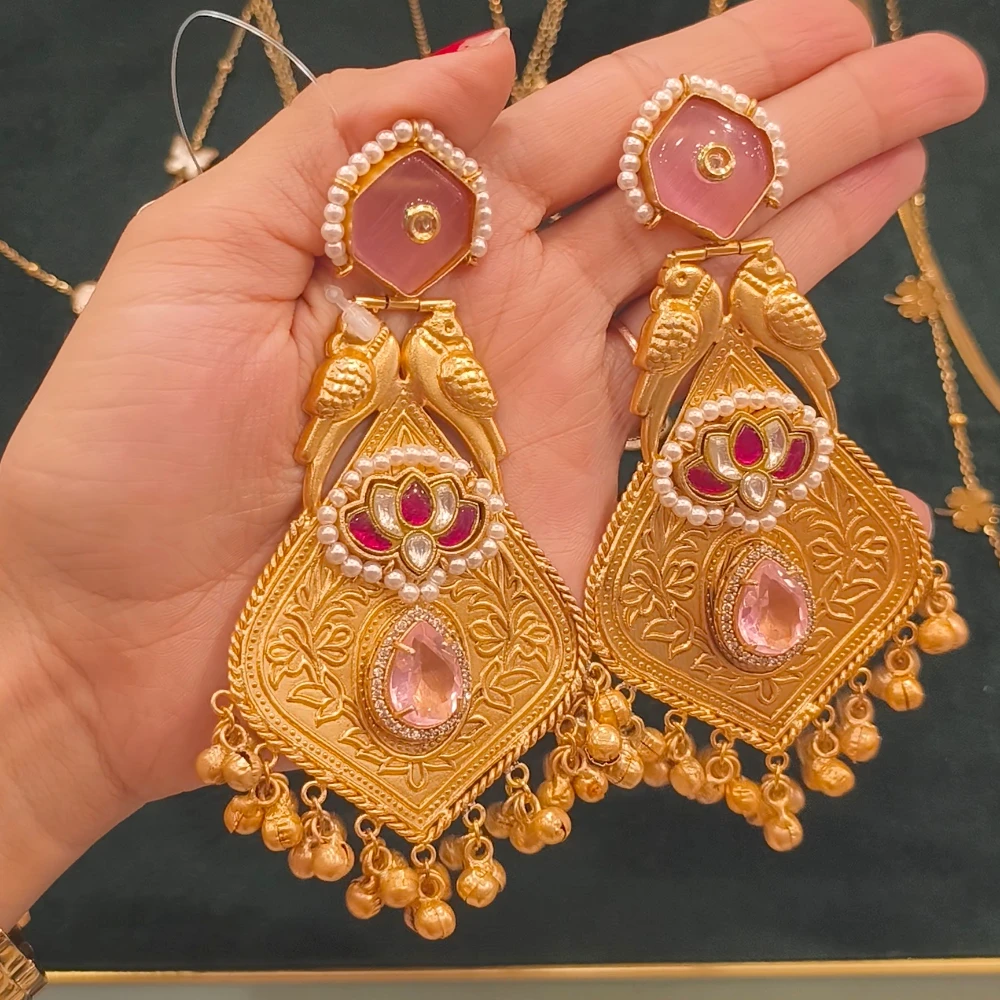 Nayara Golden Replica Earrings