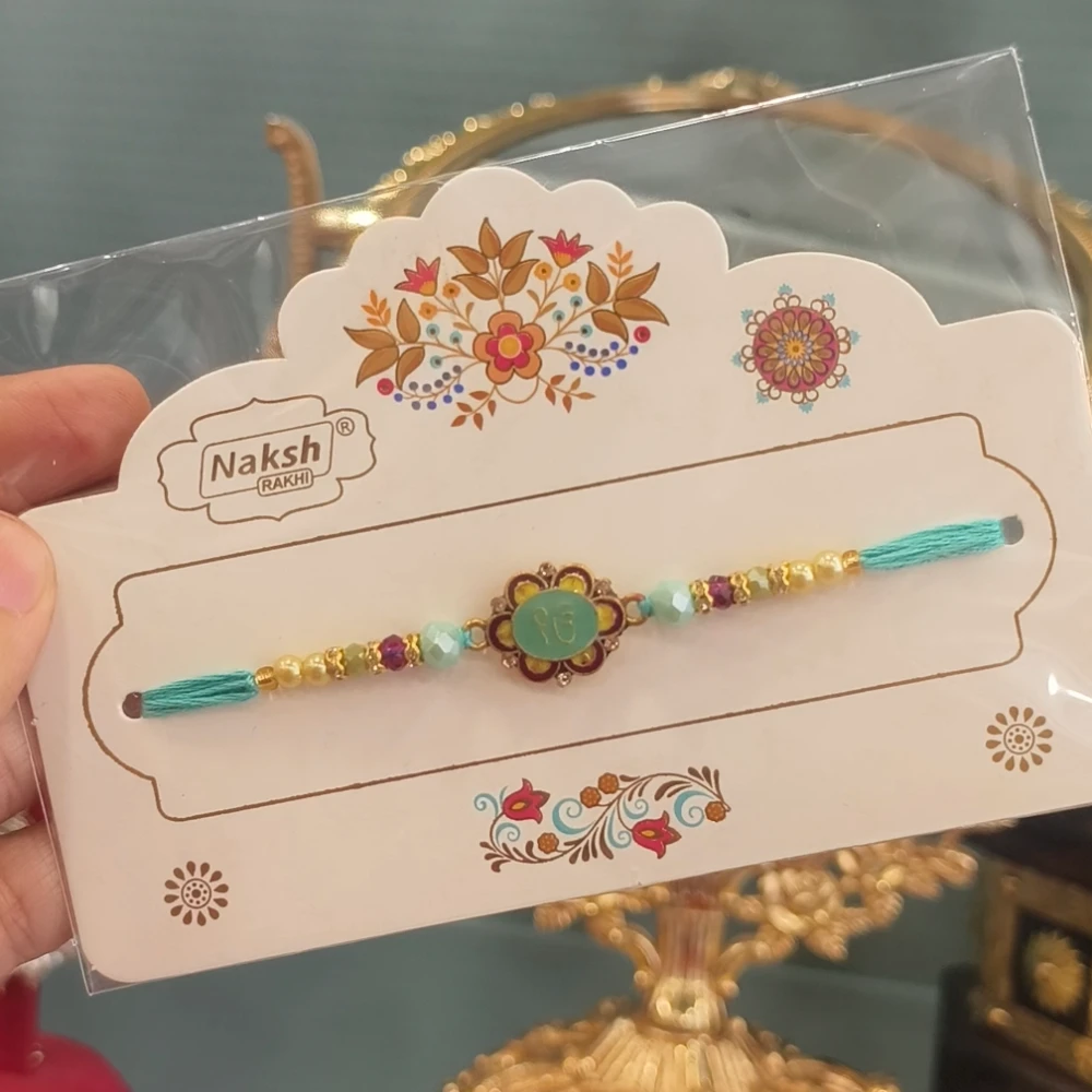 Sea Green Ek Onkar Rakhi A38
