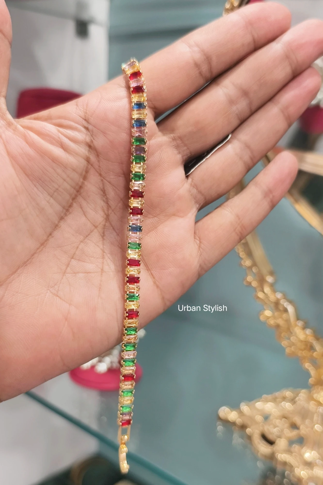 NAAZ MULTICOLORED TULIP BRACLATE (1A)