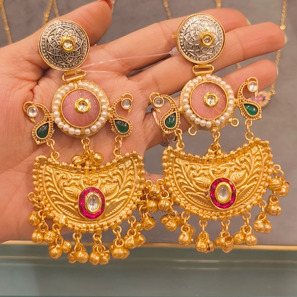 RAHA PINK GOLD REPLICA EARRINGS