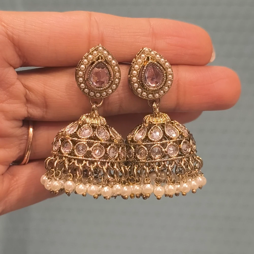 AZZEZ PINK PAKISTANI JHUMKI