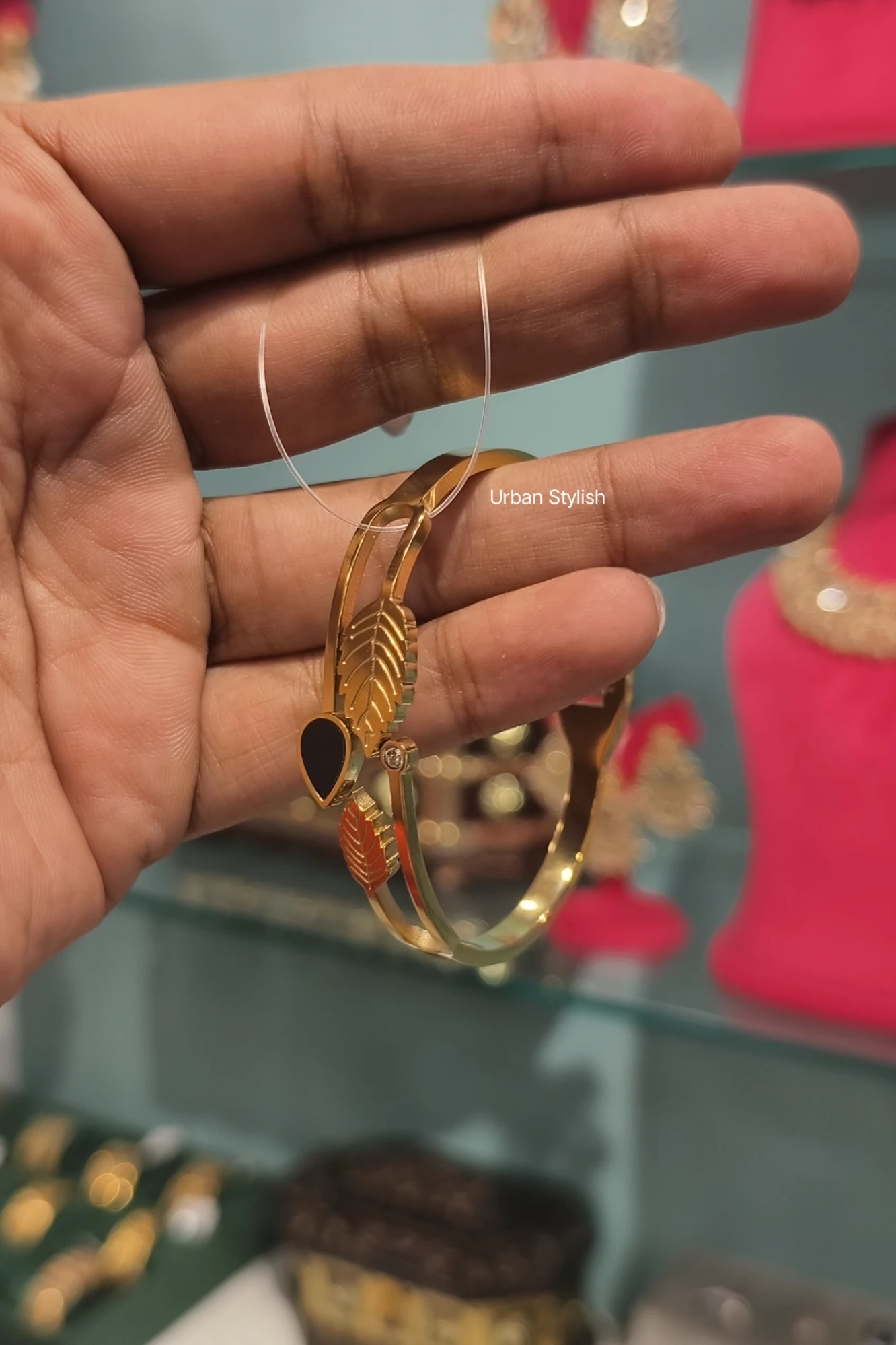 AMEERA STAINLESS STEEL ADJUSTABLE BRACELET