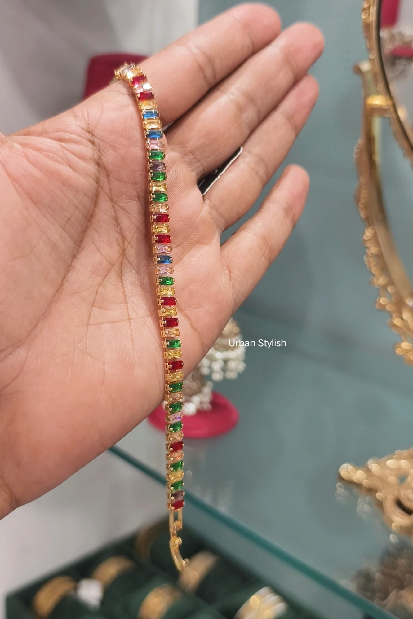 NAAZ MULTICOLORED TULIP BRACLATE (1A)