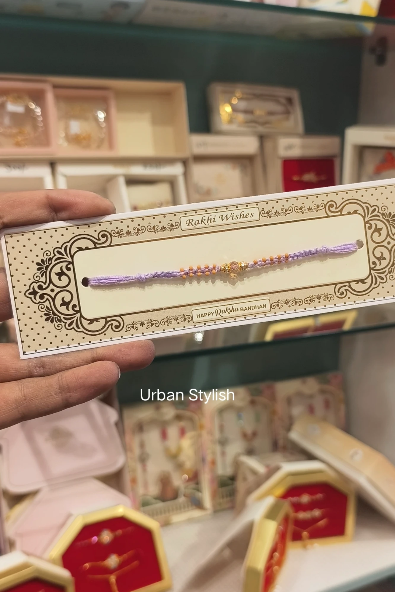 LAVENDER LOVE THREAD RAKHI (26)
