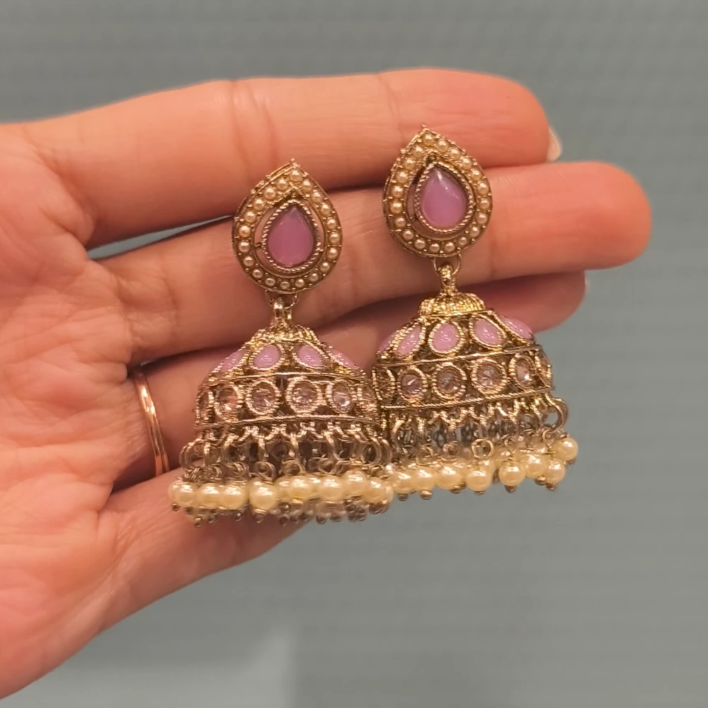 AZZEZ LAVENDER PAKISTANI JHUMKI