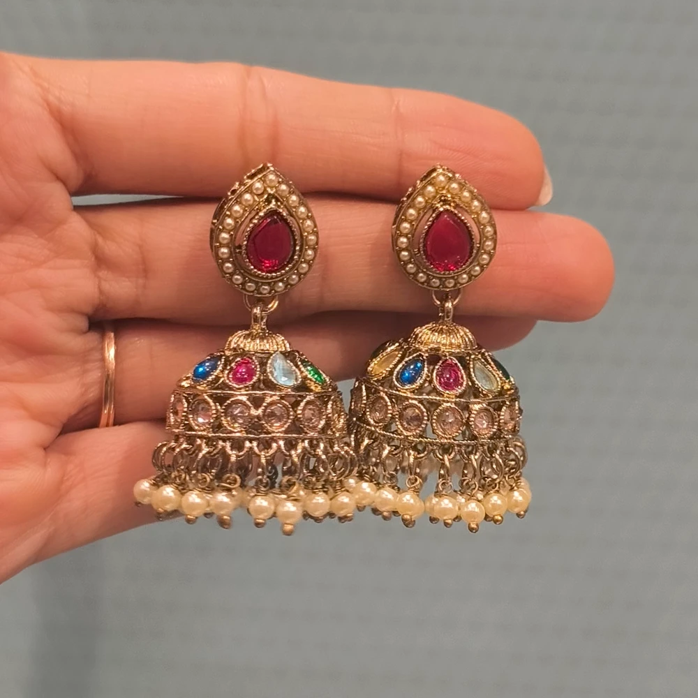 AZZEZ MULTI PAKISTANI JHUMKI