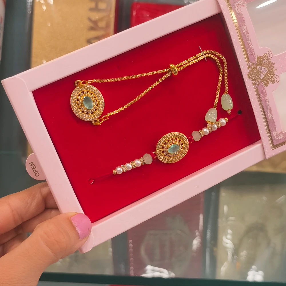 Ella sea green rakhi