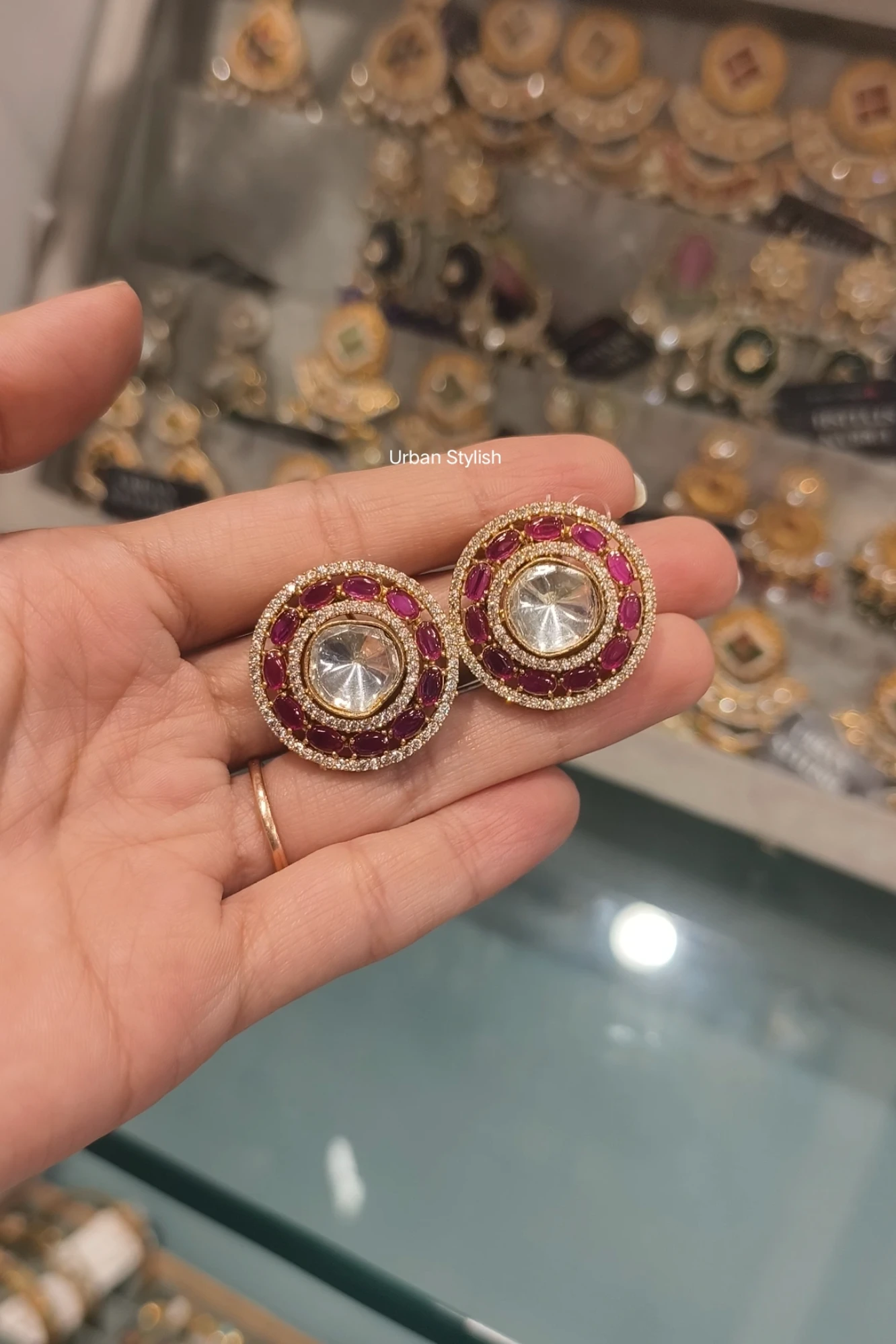 SARAH MOSSIONITE STUDS