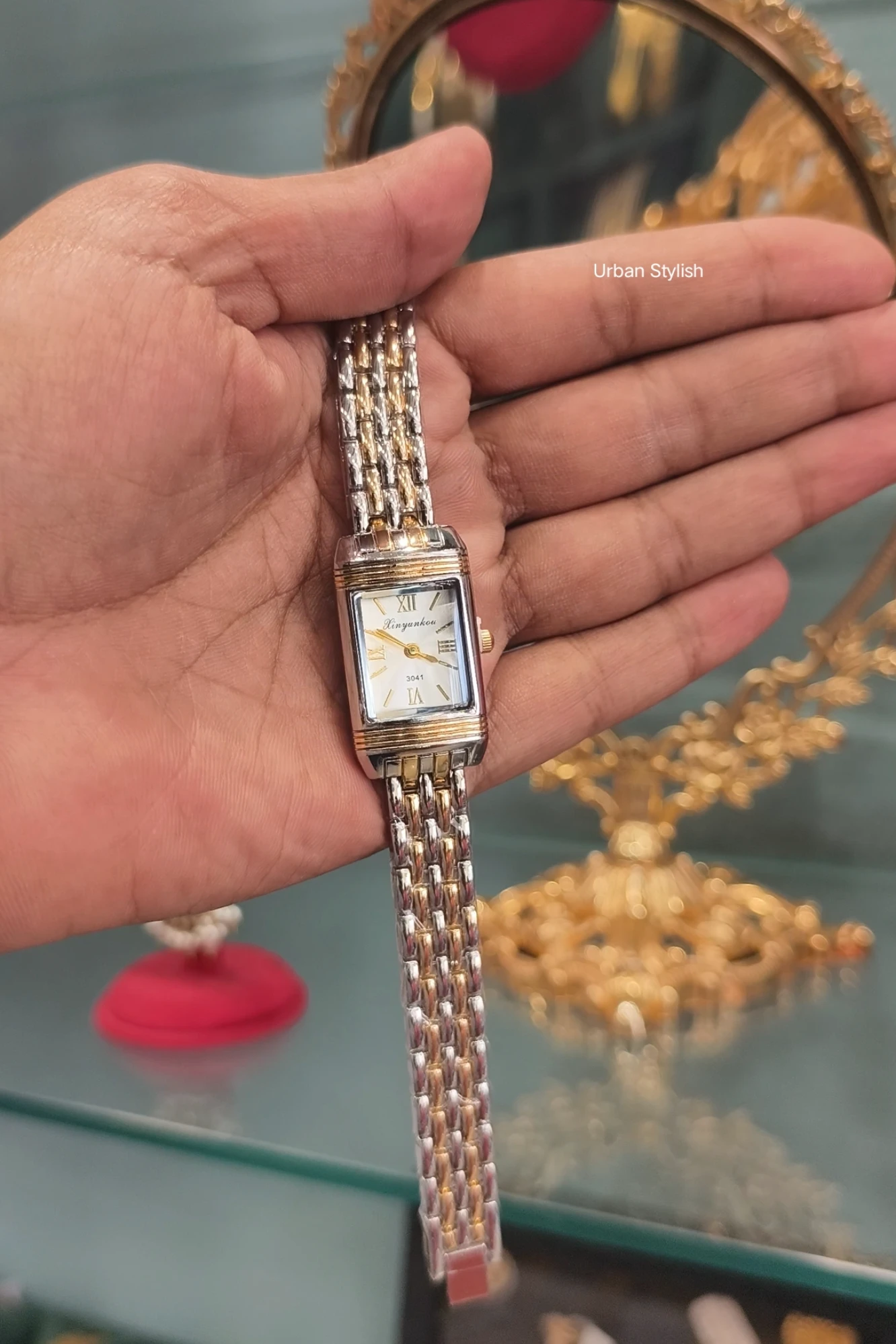 SOFIA SILVER WHITE FANCY WATCH (A16)