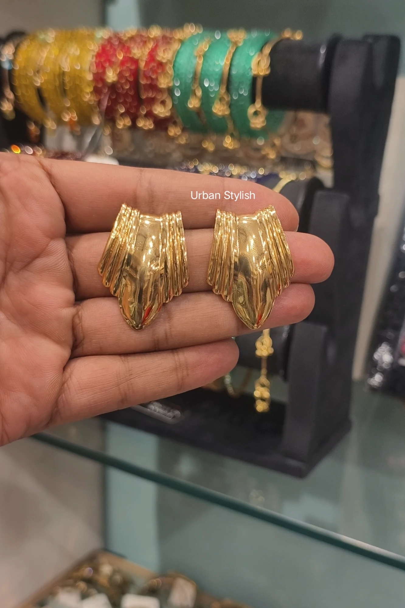 NAIRA STAINLESS STEEL EARRINGS