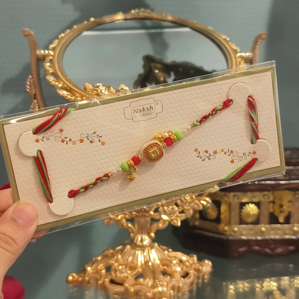 AMREEN RED GREEN  LUMBA RAKHI