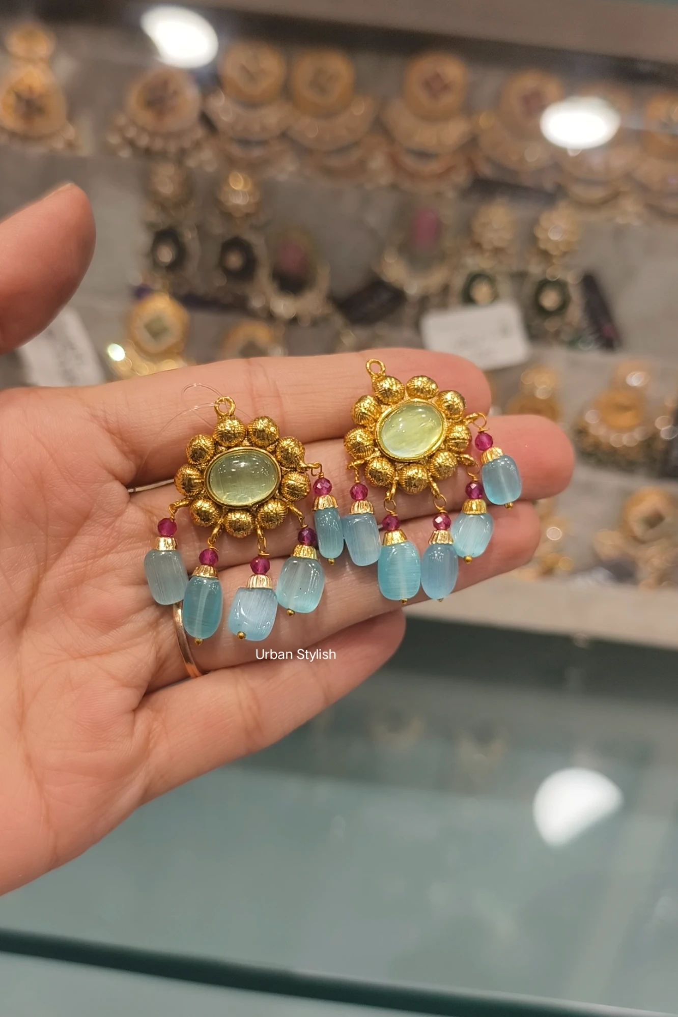 SAFIYA GOLD PLATED EARRINGS