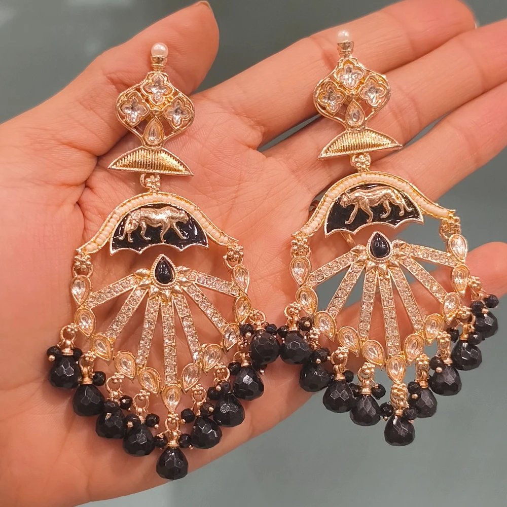 BLACK SABYASACHI EARRINGS