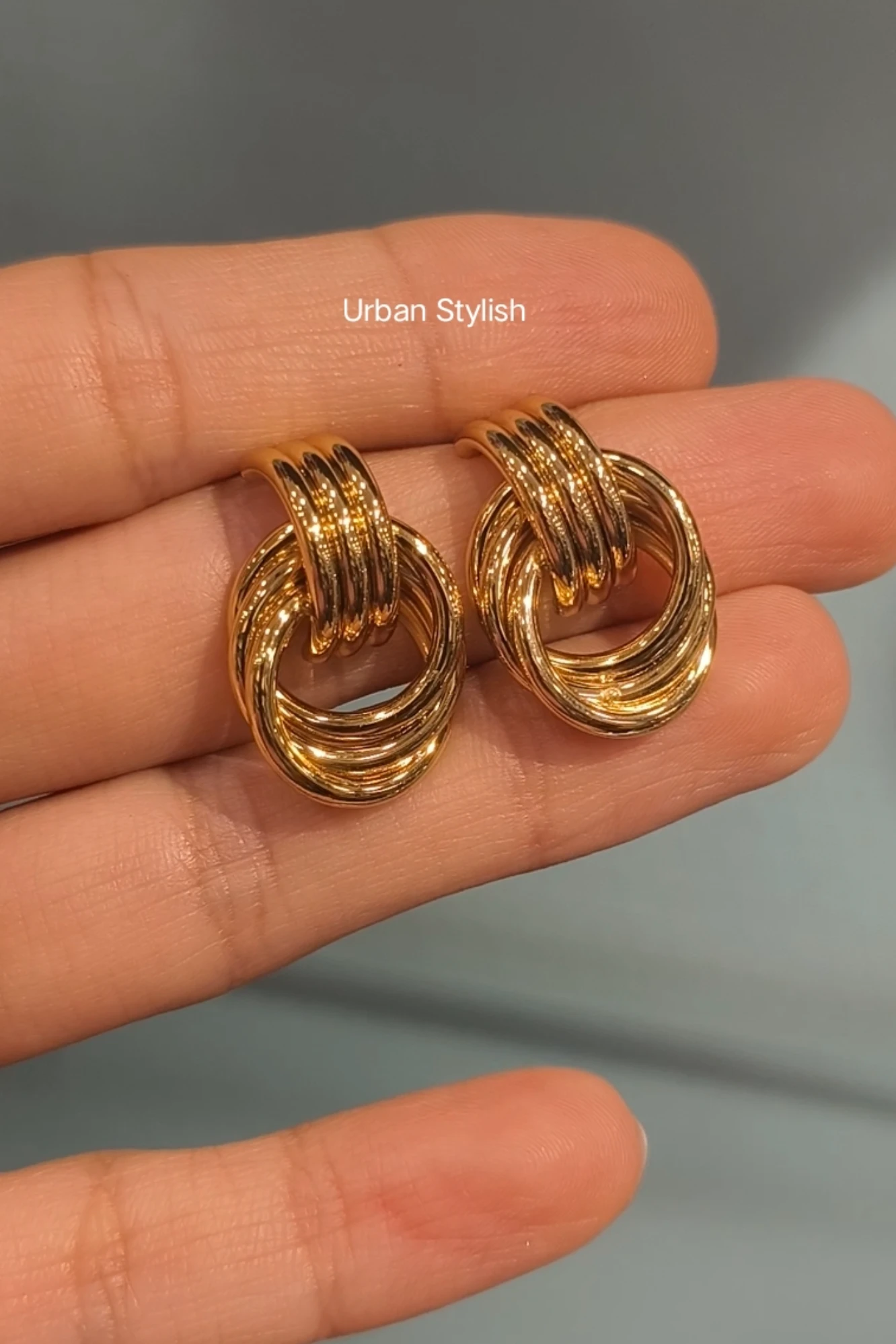 FARIZ STAINLESS STEEL EARRINGS