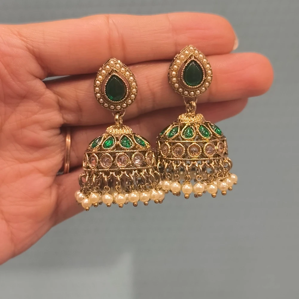AZZEZ GREEN PAKISTANI JHUMKI