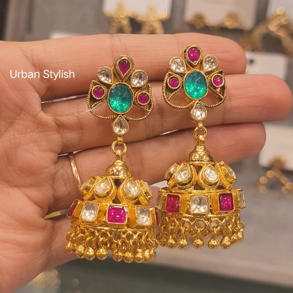 MICRO GOLD PLATED JHUMKI