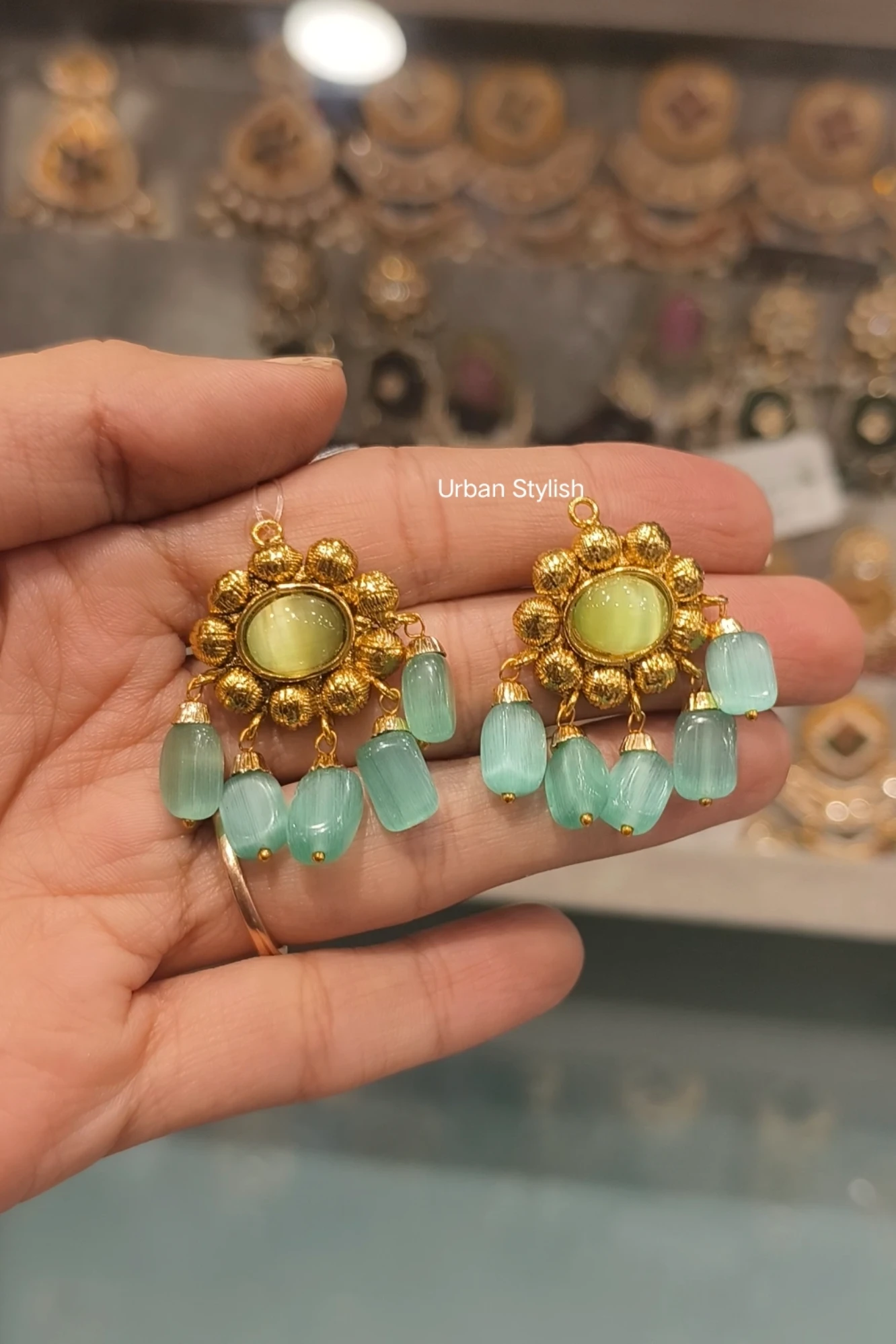 KHWALA GOLD PLATED EARRINGS