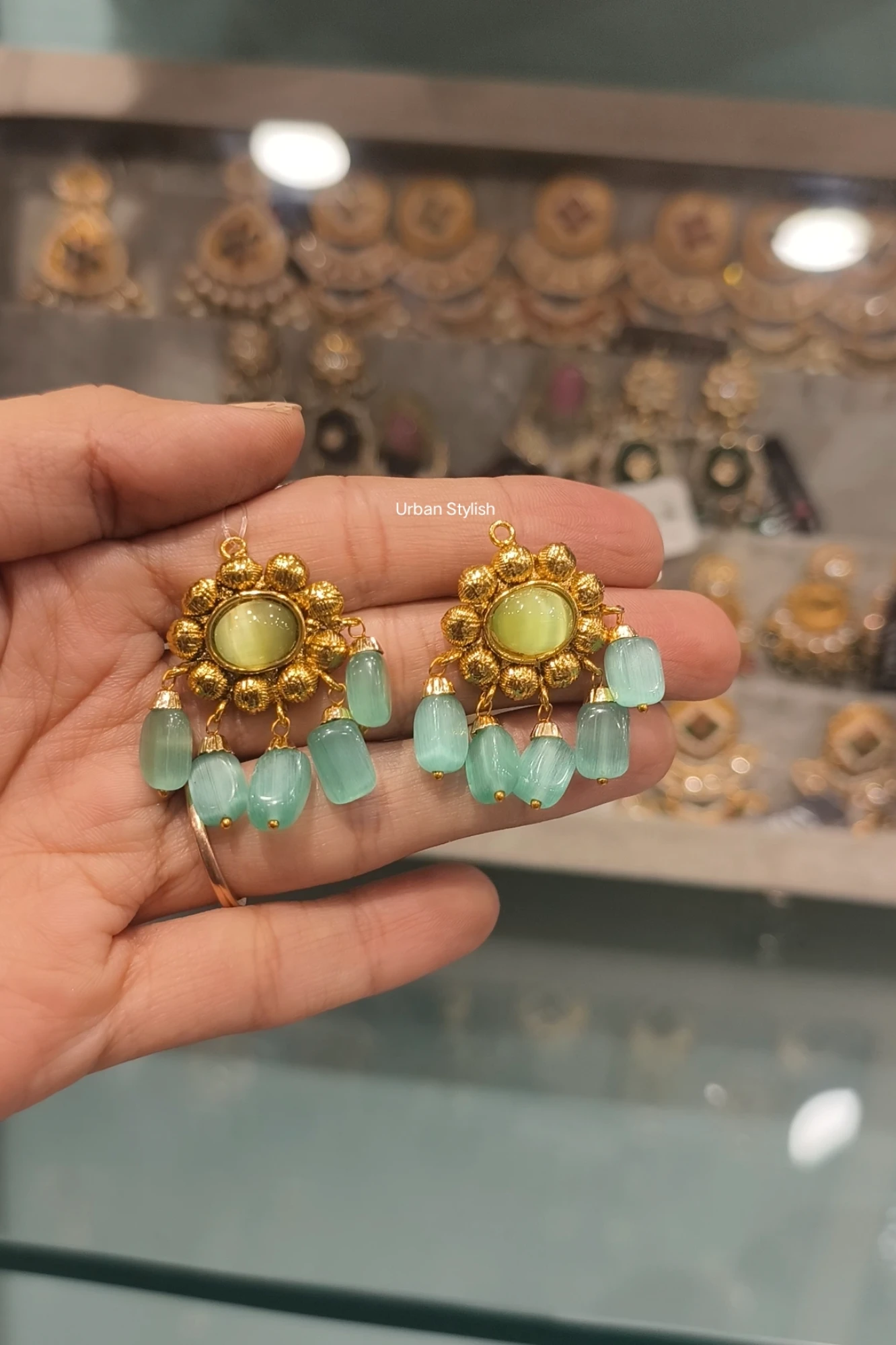 KHWALA GOLD PLATED EARRINGS