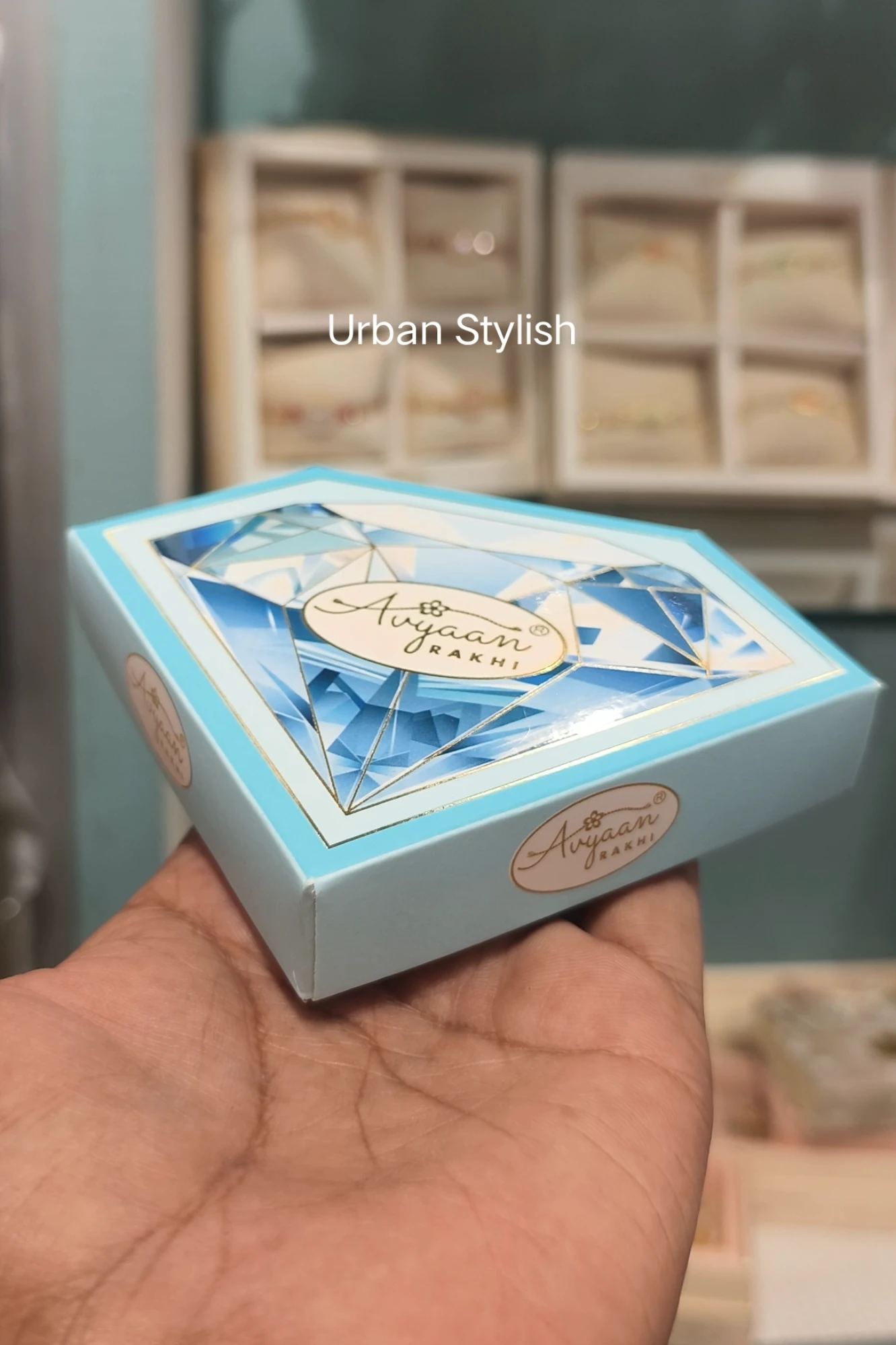 TURQUOISE THREAD RAKHI