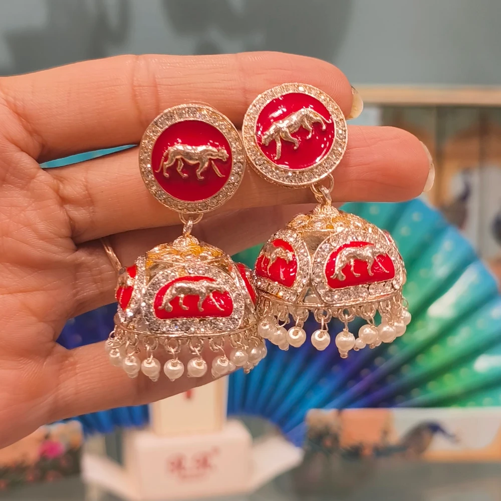ORANGE SABYASACHI JHUMKI